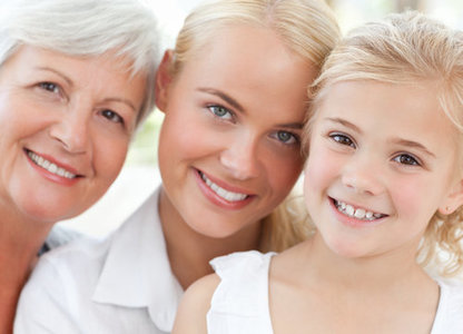 Portrait of a joyful family looking at the camera